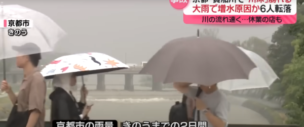 京都貴船川知名「川床」倒塌！ 6名用餐顧客墮河 幾乎被沖走 