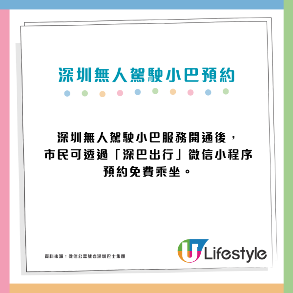 港人北上深圳免費搭無人駕駛小巴！用1招預約乘坐經羅湖口岸/國貿最快35分鐘
