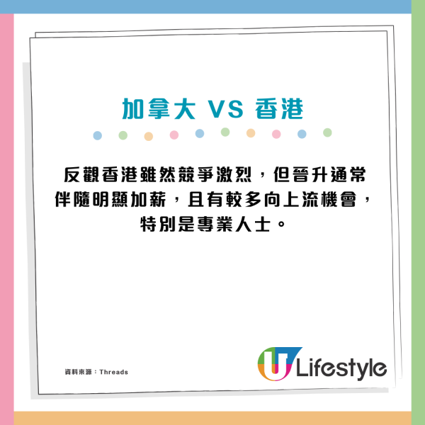 移加港人感嘆「年輕人無未來」5大要點反映香港生活更具優勢？