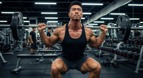 傷腎職業第8名：健美運動員（AI製圖）