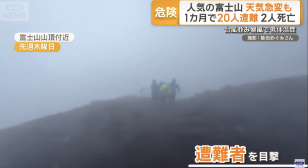 富士山登山亂象頻生！中國遊客登頂倒立影相 零裝備著拖鞋上山：完全無壓力 