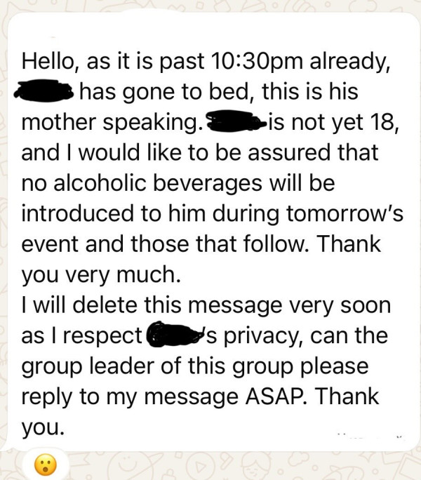 港媽潛入兒子WhatsApp群組 向O Camp組長提一要求 網民熱議要比人笑足4年