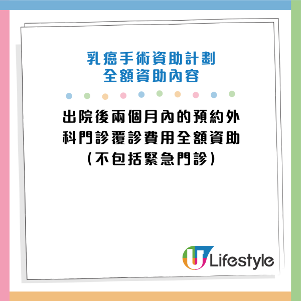 中大醫院推「乳癌手術資助計劃」！免費做5類手術+全額津貼住院費用！包藥物費用/化驗費/病人膳食收費/覆診費！