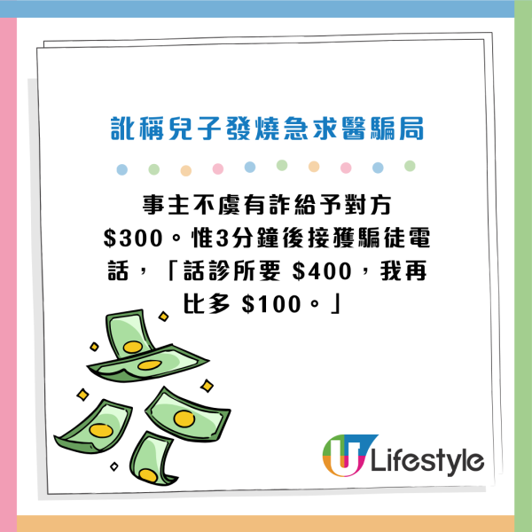葵涌慣犯訛稱兒子發燒借錢！女唎酒師中伏失$400！多次加碼方察覺有詐 網民嘆太善良...