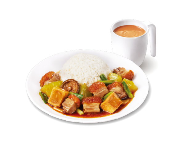 大快活大送$1「粒粒紅豆奶茶」！沙嗲牛肉麵/沙嗲牛肉西多士/沙嗲牛肉煎蛋菠蘿包$37起