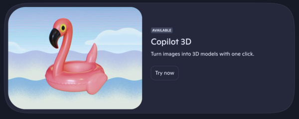 實試｜Microsoft Copilot 3D免費登場 2D圖像一鍵變立體