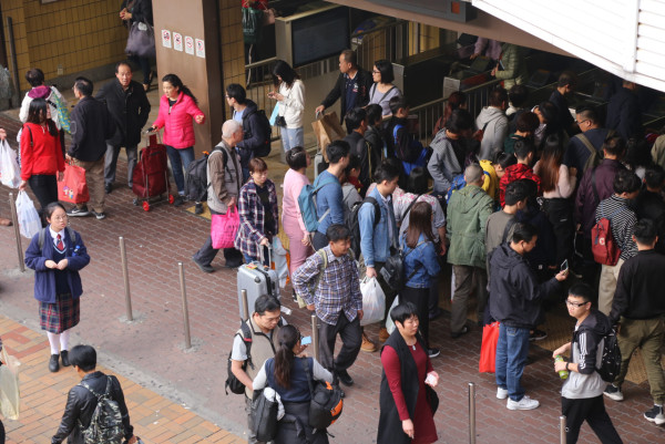 上水街頭示意圖（來源：HKET圖片庫）