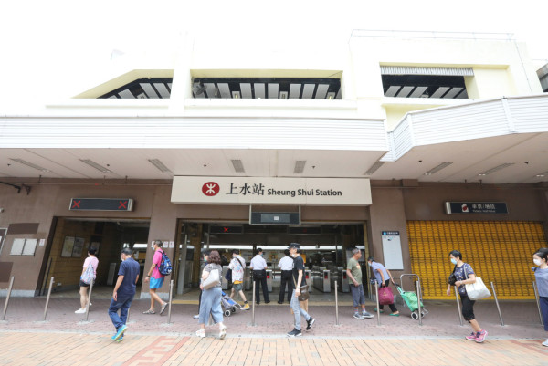 上水站示意圖（來源：HKET圖片庫）