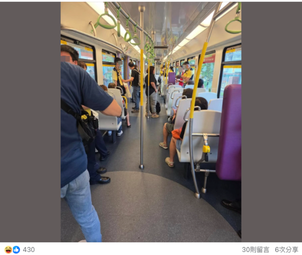 輕鐵乘客連續兩日逃票被斷正。（截圖：Facebook群組「馬路的事討論區」）
