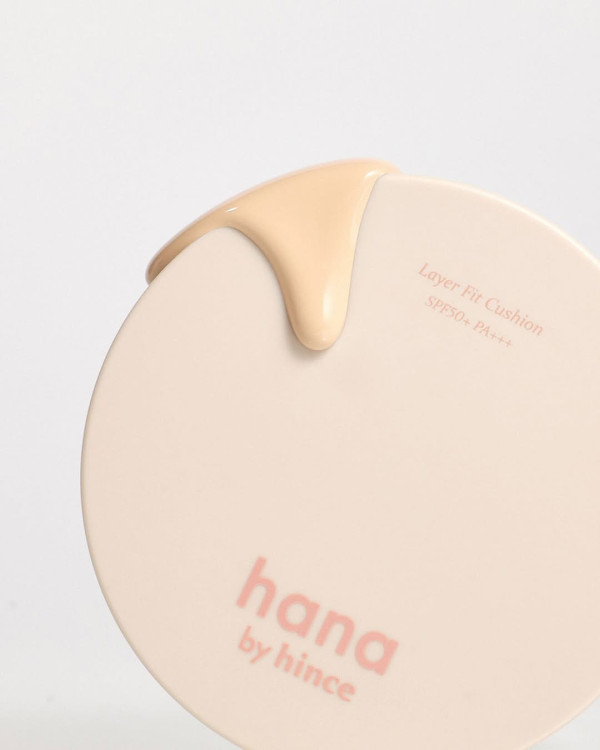 2025年上半年最佳氣墊粉底第2位：hana by hince Layer Fit Cushion #02 Natural
