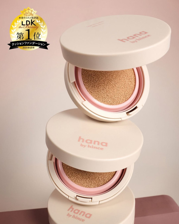 2025年上半年最佳氣墊粉底第2位：hana by hince Layer Fit Cushion #02 Natural