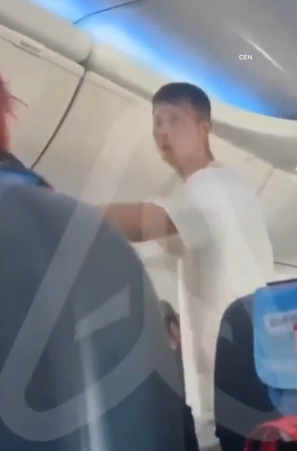 有片｜疑不滿被禁用手機狂打空姐頭臉！女乘客被制止後放聲狂笑無悔意 