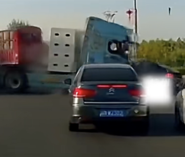 Tesla重大意外 大貨車高速撞擊Model Y 車主保命全靠...