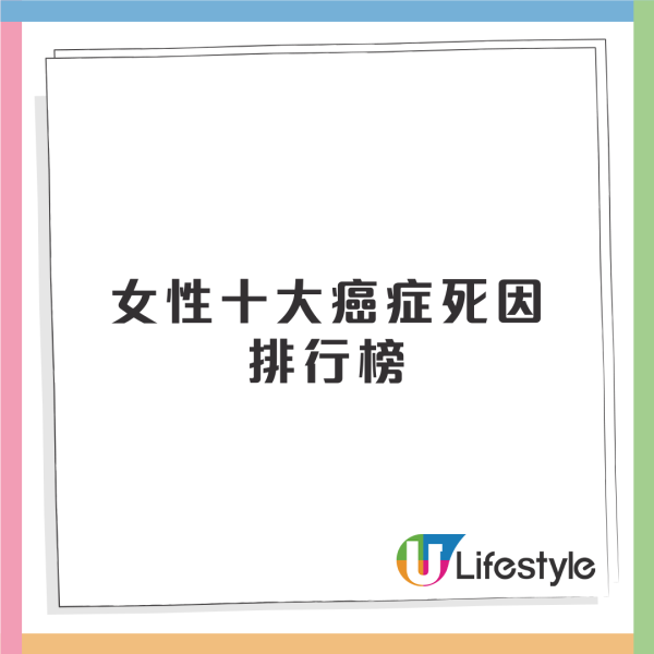 女性十大癌症死因排行榜 乳癌第二 子宮頸癌三甲不入！ 附4防癌食物