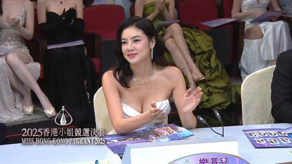 香港小姐2025｜樂基兒性感現身晒迫爆超洶湧上圍 45歲真實狀態保養得宜女人味滿瀉