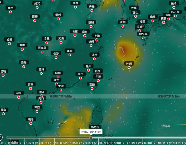 打風｜天文台料南海再有低壓槽形成 周末天氣不穩 附AI路徑預測