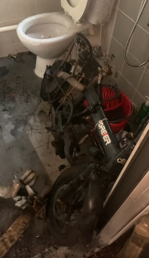 居屋單位火燭燒成廢墟！疑電動單車電池起火！網民揭問題鬧爆：唔爆炸都偷笑