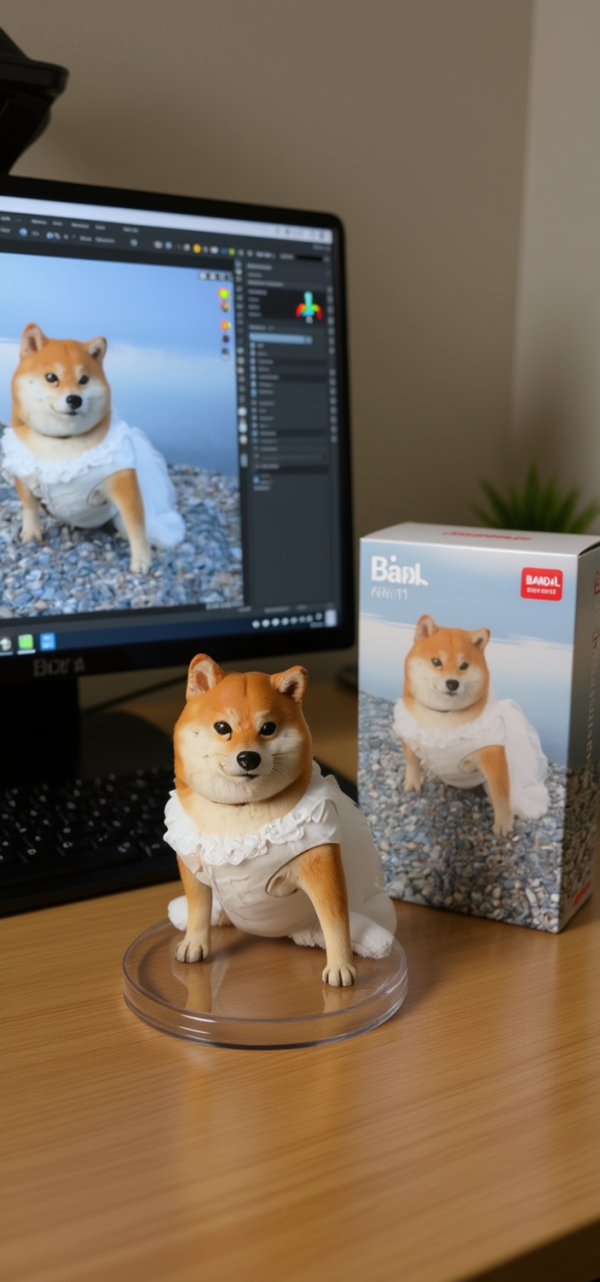 AI figure-寵物圖片製作（圖片︰記者實試截圖）