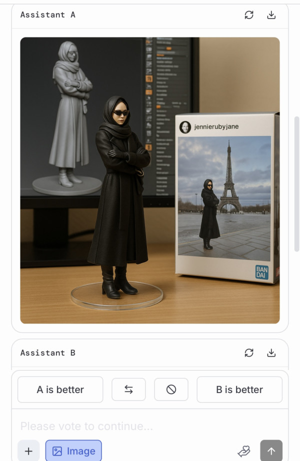 AI figure-人像圖片製作（圖片︰記者實試截圖）