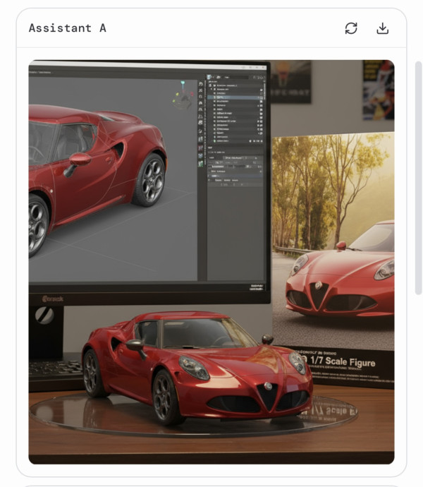 AI figure-車圖片製作（圖片︰記者實試截圖）