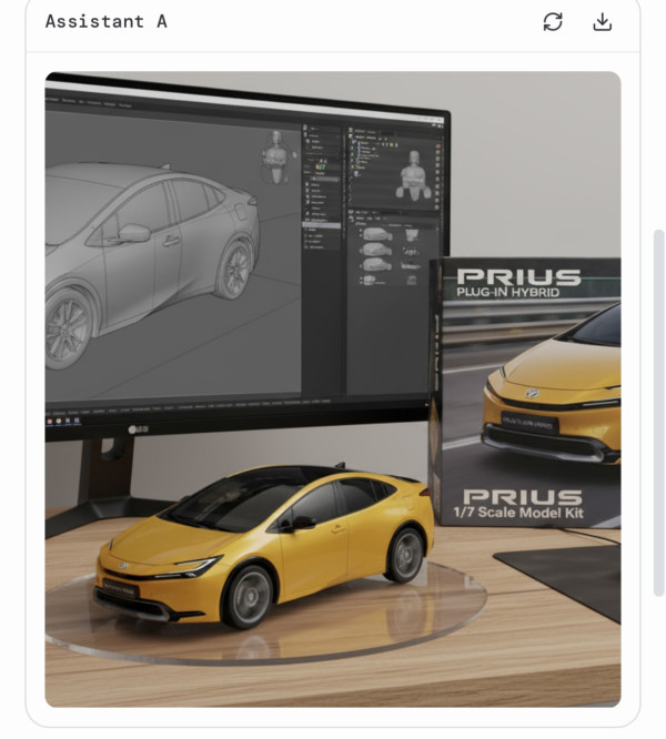 AI figure-車圖片製作（圖片︰記者實試截圖）