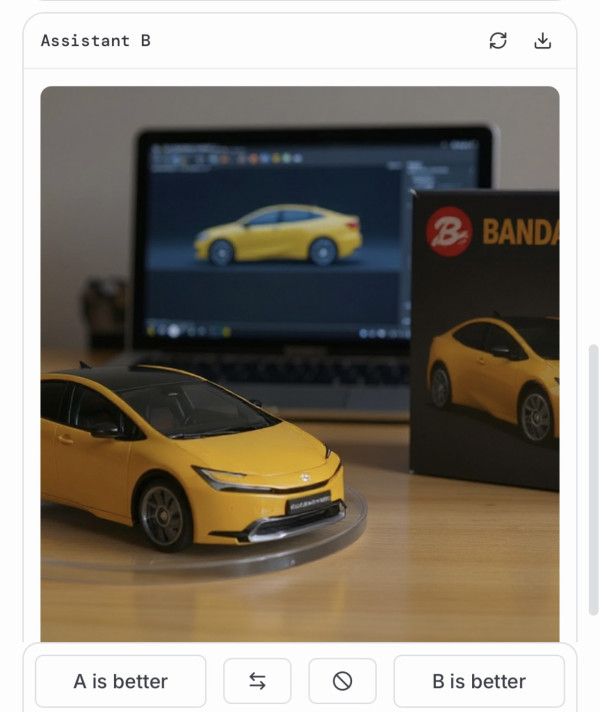 AI figure-車圖片製作（圖片︰記者實試截圖）