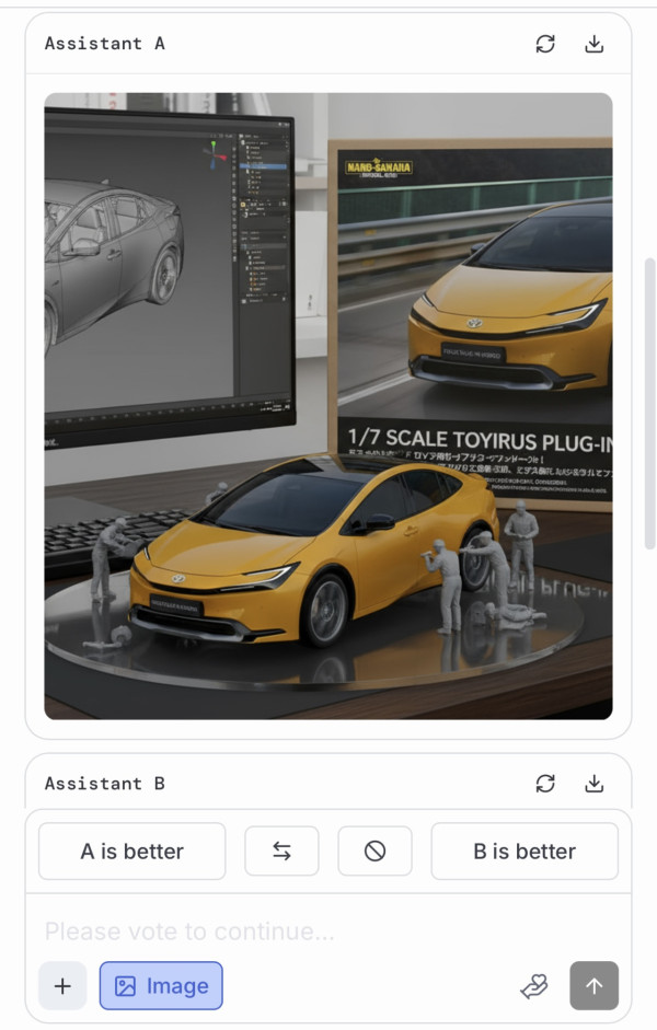 AI figure-車圖片製作（圖片︰記者實試截圖）