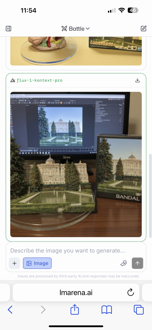 AI figure-風景圖片製作（圖片︰記者實試截圖）