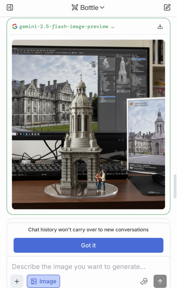 AI figure-風景圖片製作（圖片︰記者實試截圖）