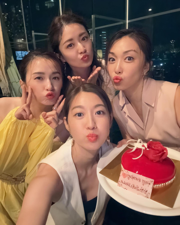 陳自瑤獲闊太閨密團豪華慶祝生日！三大凍齡美人同框如孿生姊妹驚艷網民