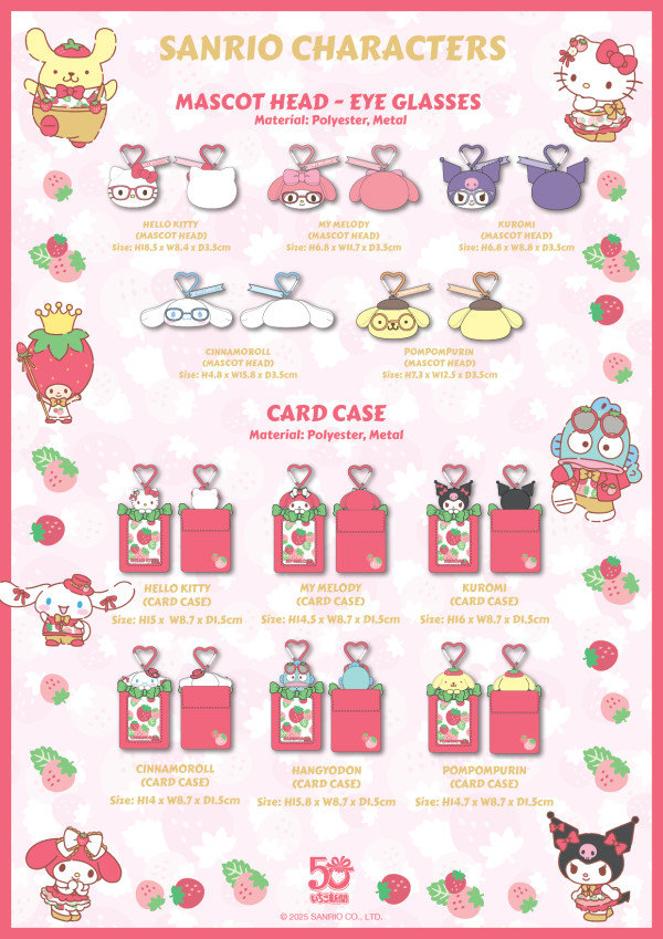 Sanrio《草莓新聞》50週年登陸又一城！限定精品/公仔掛飾/福袋