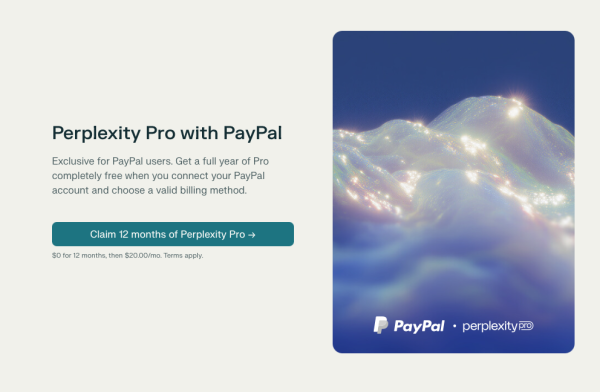 限時一招免費領Perplexity Pro 享全年高級訂閱服務 原價約200美元