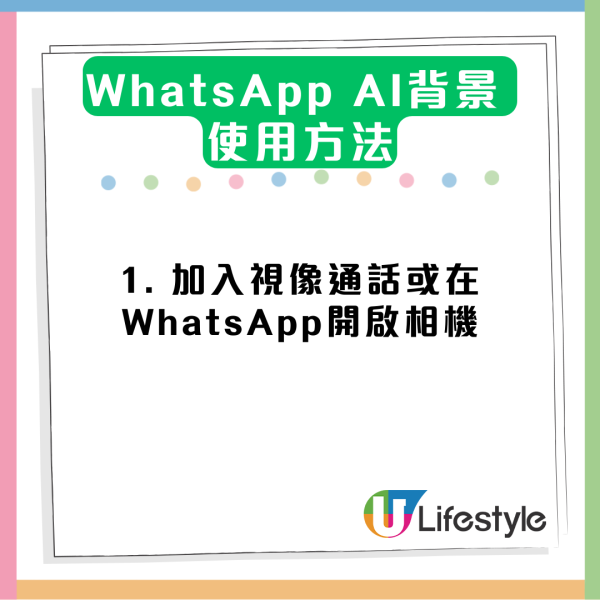 AI技術登陸WhatsApp 幫你生成獨一無二背景 教你玩盡最新AI特效