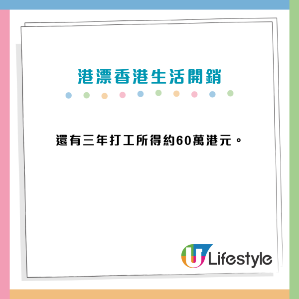 內地生來港8年花費逾500萬元！形容香港係「吸金怪獸」事主：全部收入都花掉