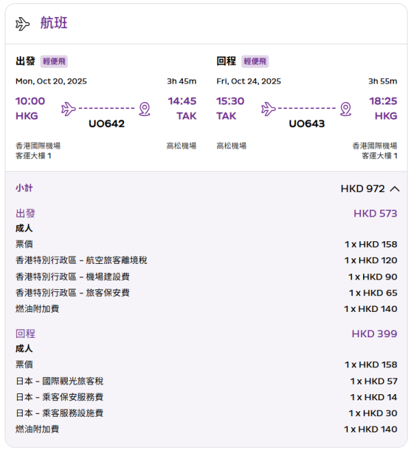 HK Express日本機票來回$316起！大阪/名古屋/高松/廣島 蟹季之選 3月中前出發都有！