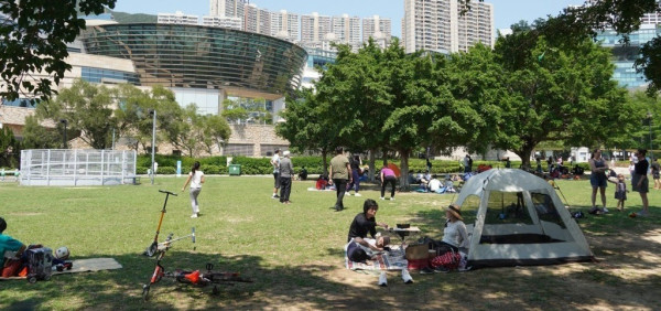 數碼港海濱公園（資料圖片）