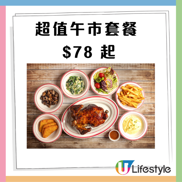 西營盤波蘭脆皮爆汁旋轉烤雞店！指定日子$198雞翼放題＋$78 午市套餐