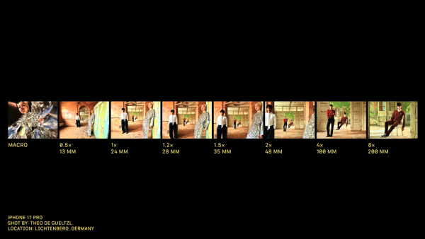 iPhone 17 Pro 鏡頭效果搶先看 8 倍光學變焦、48MP 三攝系統引領手機攝影新時代