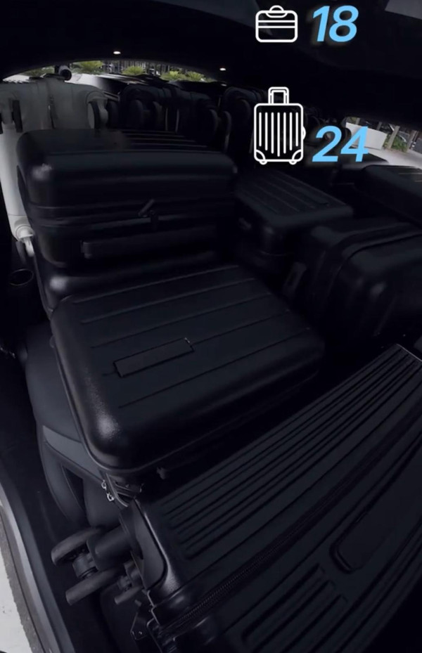 Tesla Model Y L 挑戰「大胃王」最多竟可放XX個行李箱？