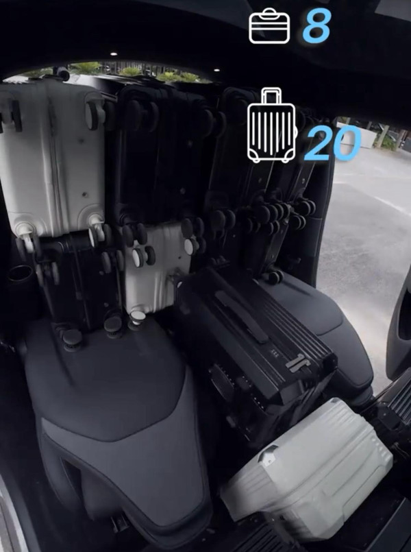 Tesla Model Y L 挑戰「大胃王」最多竟可放XX個行李箱？