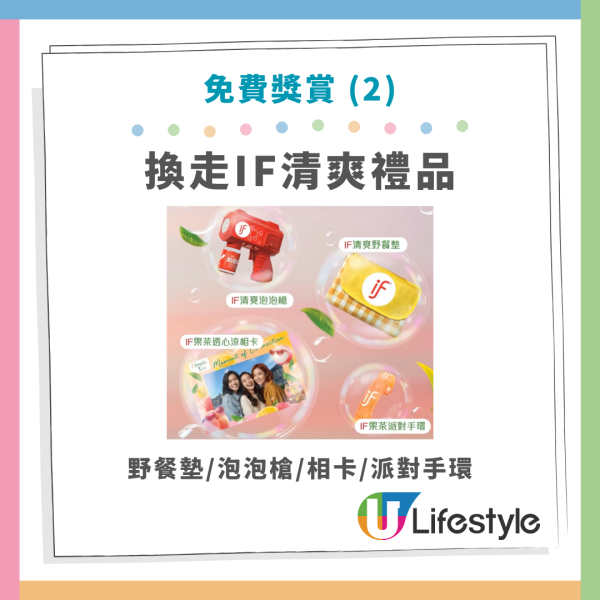 一連3日免費派IF果茶+精品 完成1步免費換領 即睇派發詳情！