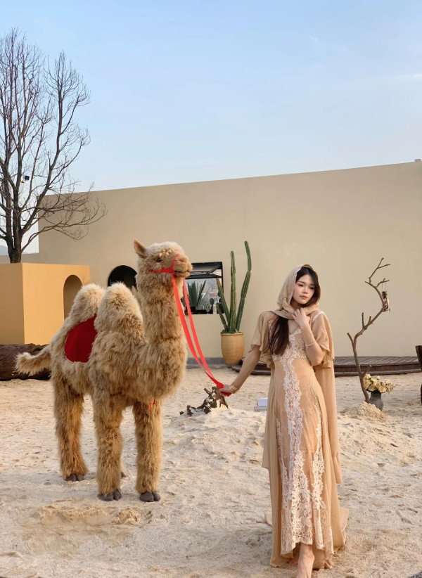 深圳沙漠風咖啡店1秒穿越摩洛哥！駱駝、沙地、日落夜景超夢幻 