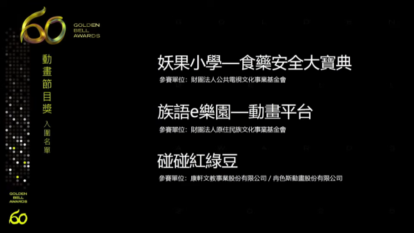 金鐘獎入圍名單2025（圖片來源：YouTube@golden_bell_awards）