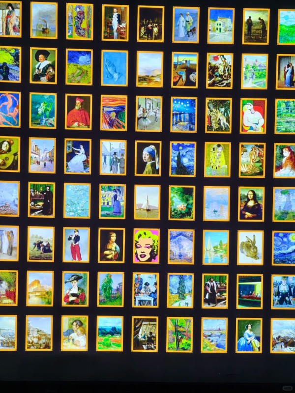 深圳東門沉浸式藝術展「再現大師」（圖片︰小紅書）