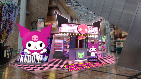 Kuromi怪異影院驚慄登場朗豪坊！3米高Kuromi/玻璃彩繪發光傘