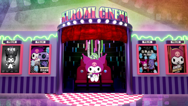 Kuromi怪異影院驚慄登場朗豪坊！3米高Kuromi/玻璃彩繪發光傘