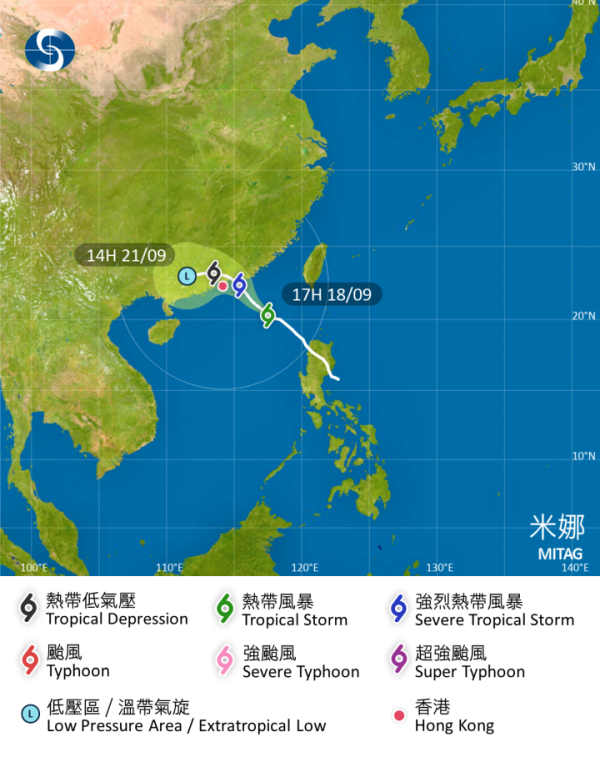超強颱風樺加沙9.24襲香港！達8號風球級數！專家警告：港澳地區存「風暴潮」風險