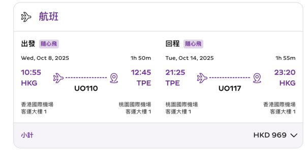 HK Express台灣機票限時優惠！起飛台北/台中/高雄/花蓮 