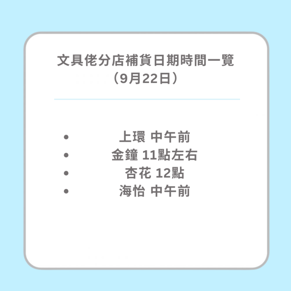 Chiikawa Baby系列公仔掀搶購潮！文具佬全港分店補貨日期時間一覽