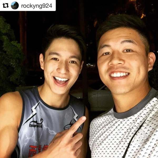 吳偉豪哥哥消防區長現身教市民防風措施（圖片來源：IG@riccong）
